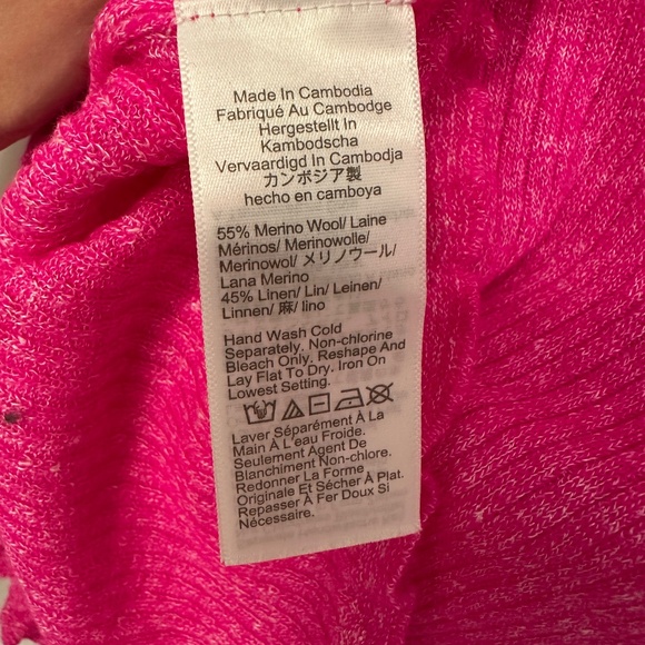 J Crew Merino Linen Cap Sleeve Top, S - Picture 4 of 4